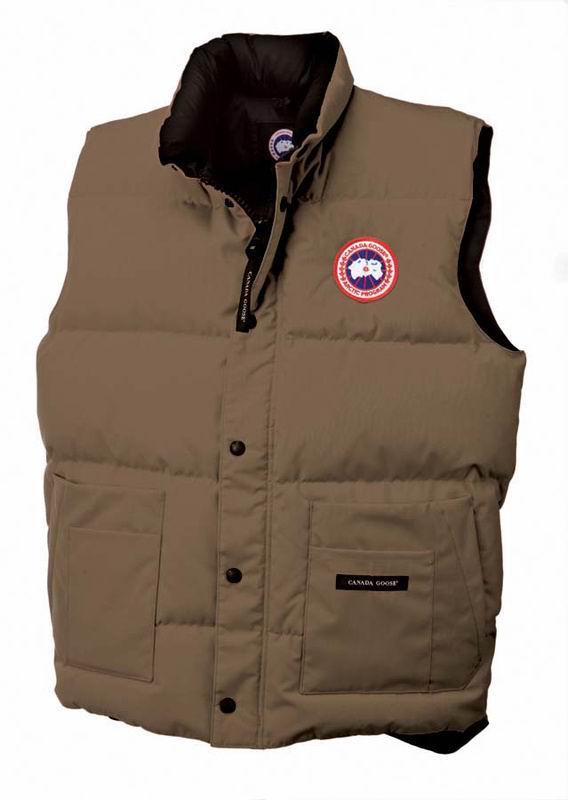 Tan Mens Canada Goose Freestyle Vest outlet store